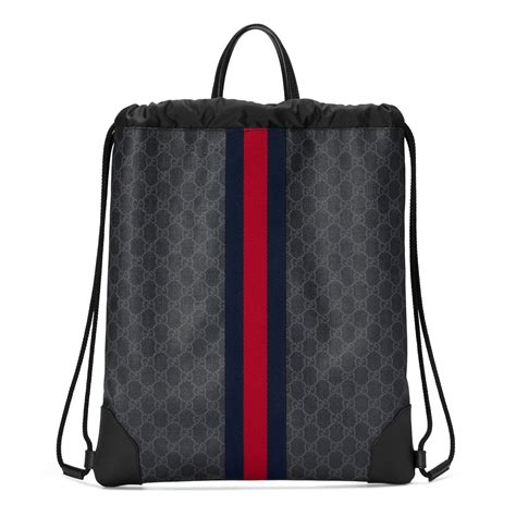 gucci drawstring backpack|cheapest gucci backpack.